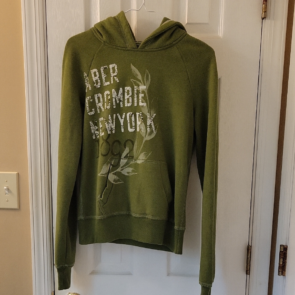 Abercrombie & Fitch Green Hoodie Junior X-L